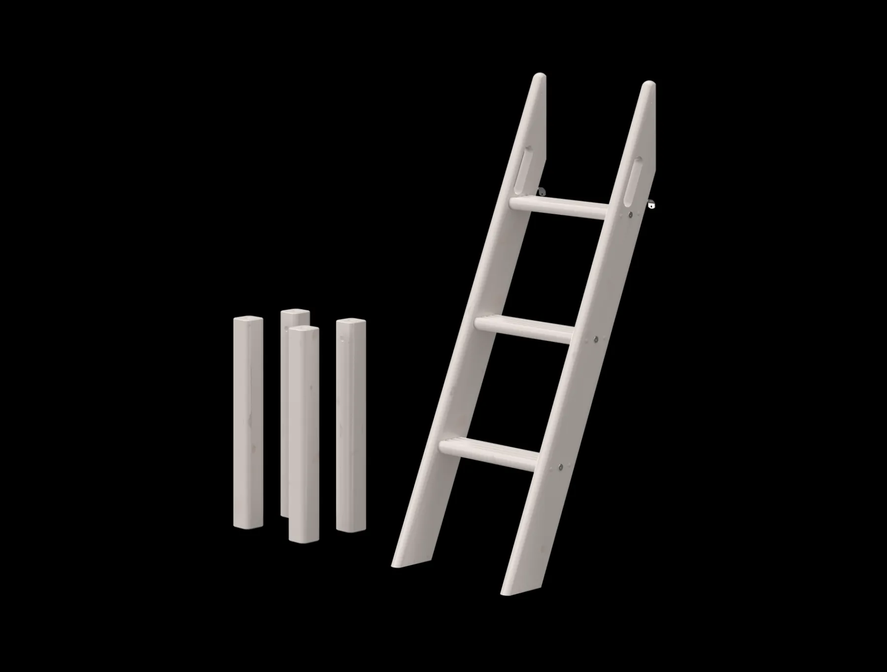 FLEXA Classic - Schrägleiter für halbhohes Bett Greywashedpine Hot