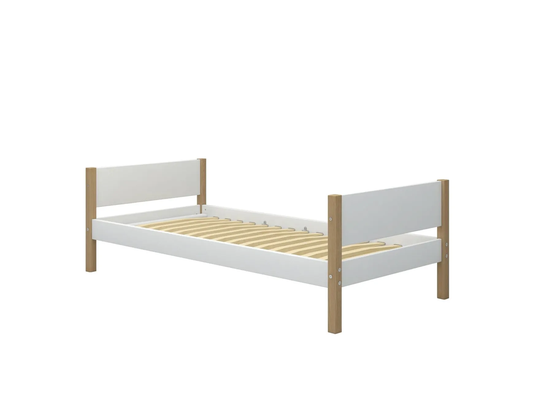 FLEXA Einzelbett White/oak Online