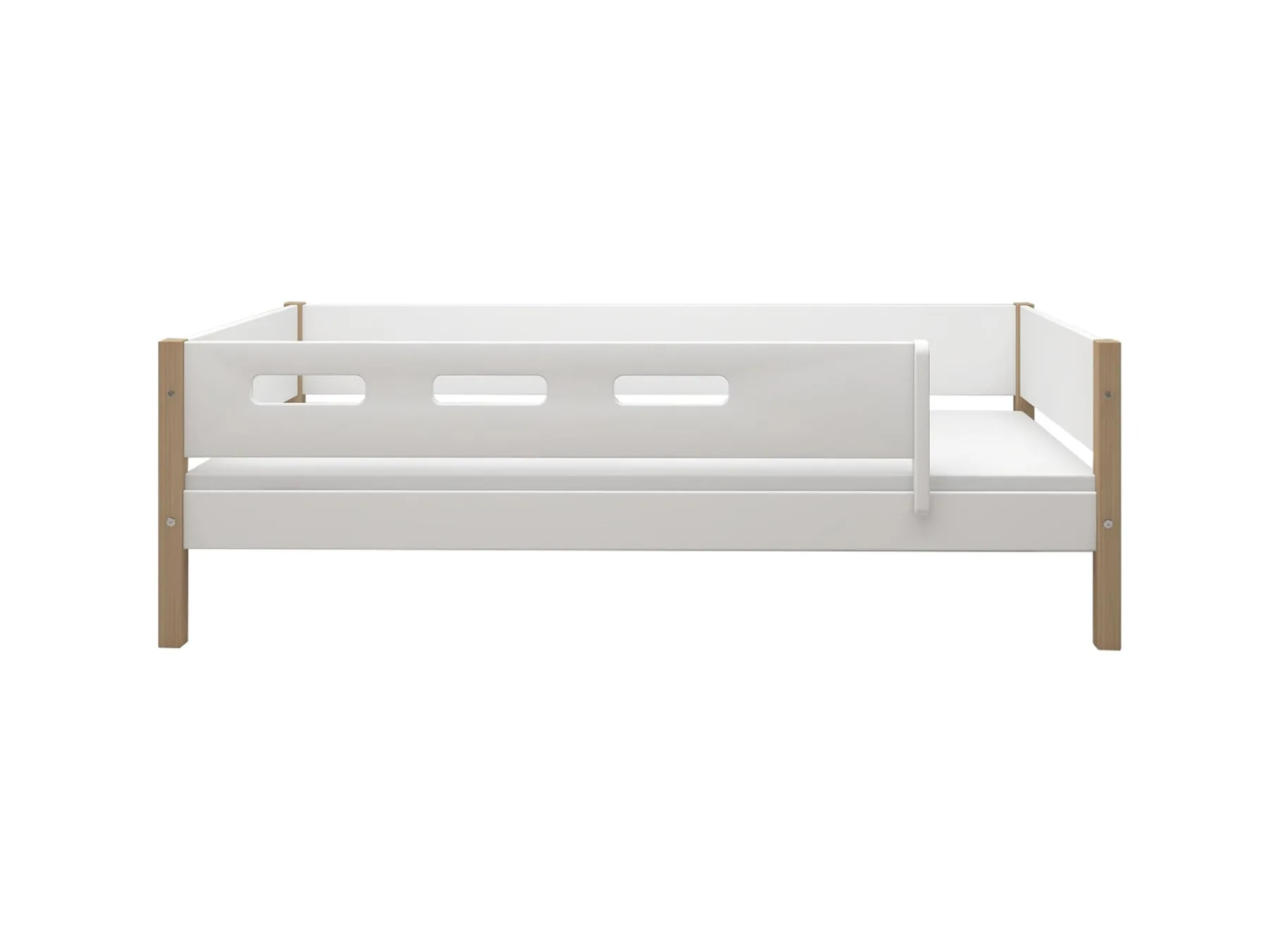 FLEXA EINZELBETT MIT ABSTURZSICHERUNG White/oak Shop