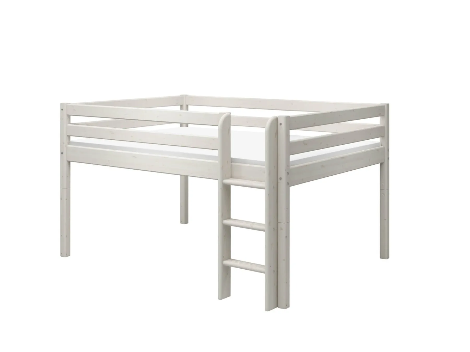 FLEXA Halbhohes Bett Whitewashedpine Shop