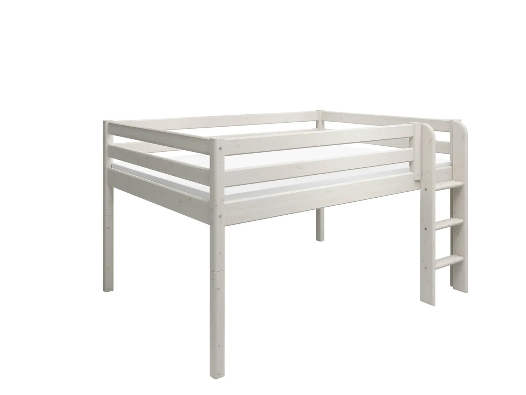 FLEXA Halbhohes Bett Whitewashedpine Shop