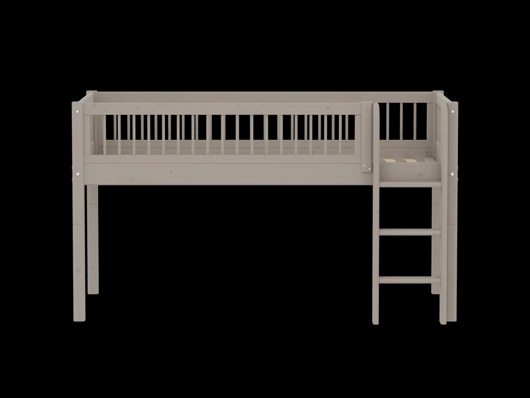 FLEXA Halbhohes Bett mit senkrechter Leiter Greywashedpine Sale