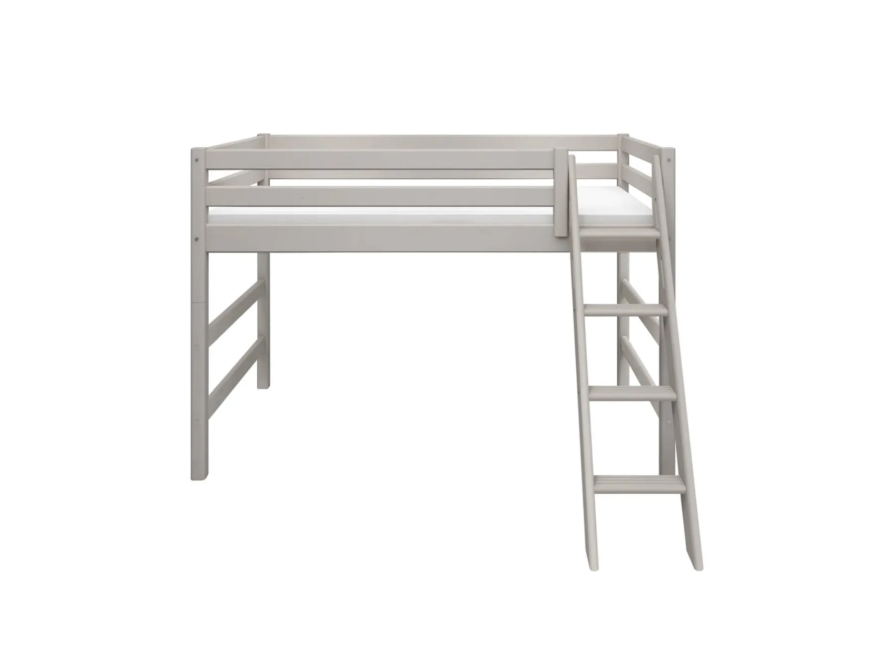 FLEXA Mittelhohes Bett mit Schrägleiter Greywashedpine Store