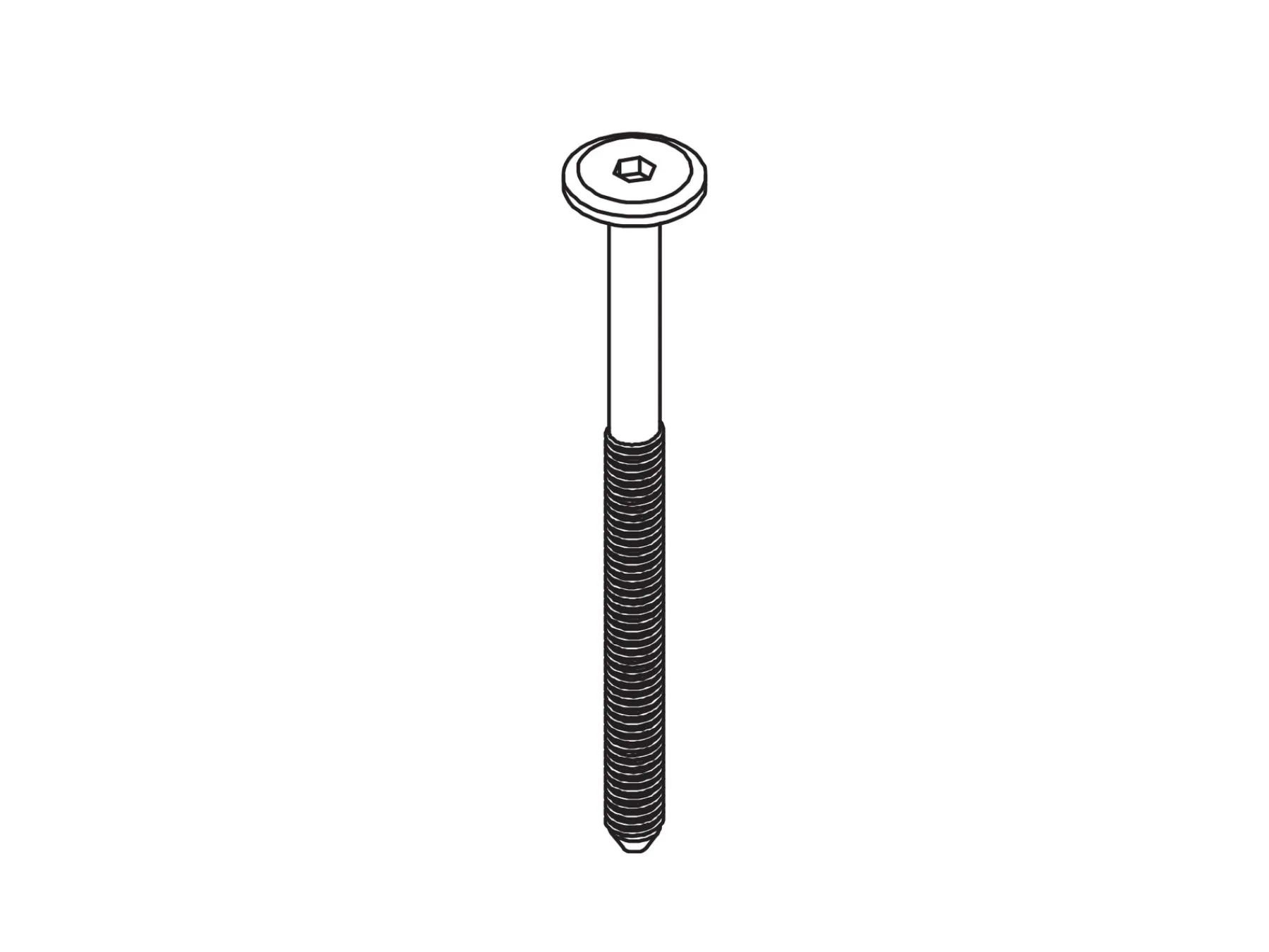 FLEXA Threaded Screw – bag of 20 pieces White Fashion